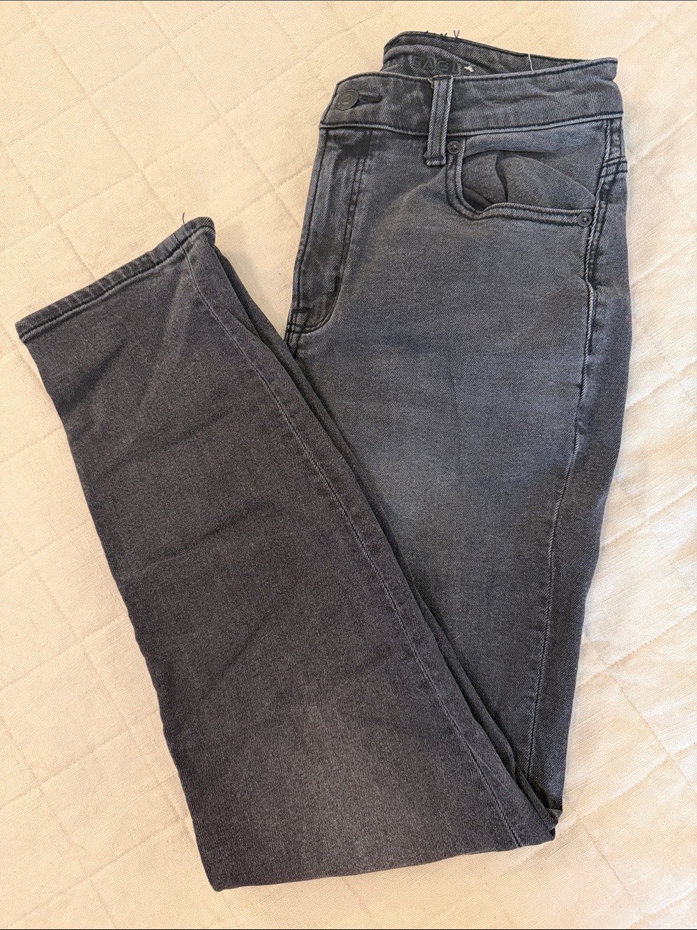 American Eagle Outfitters Charcoal/Black Mom Jeans